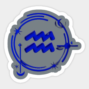 Assertive Aquarius Sticker